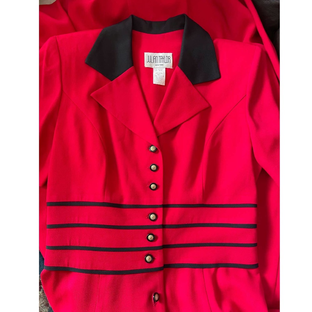 Vintage 1980s Julian Taylor Button Down Shirt Dress Sz 8 - Picture 5 of 7